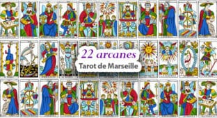 Tarot de Marseille - Les 22 arcanes majeurs du tarot de Marseille
