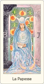 Carte de Tarot La Papesse