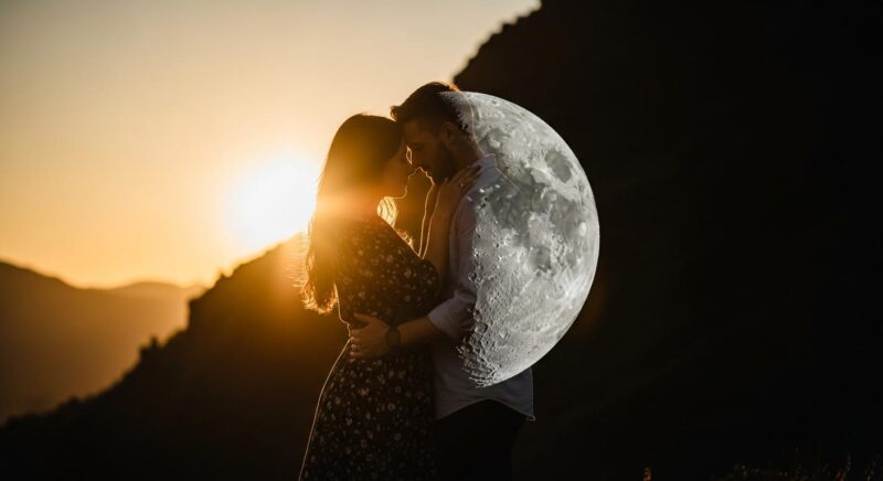 Ce qui se passe vraiment quand le Soleil de l'un tombe sur la Lune de l'autre en couple