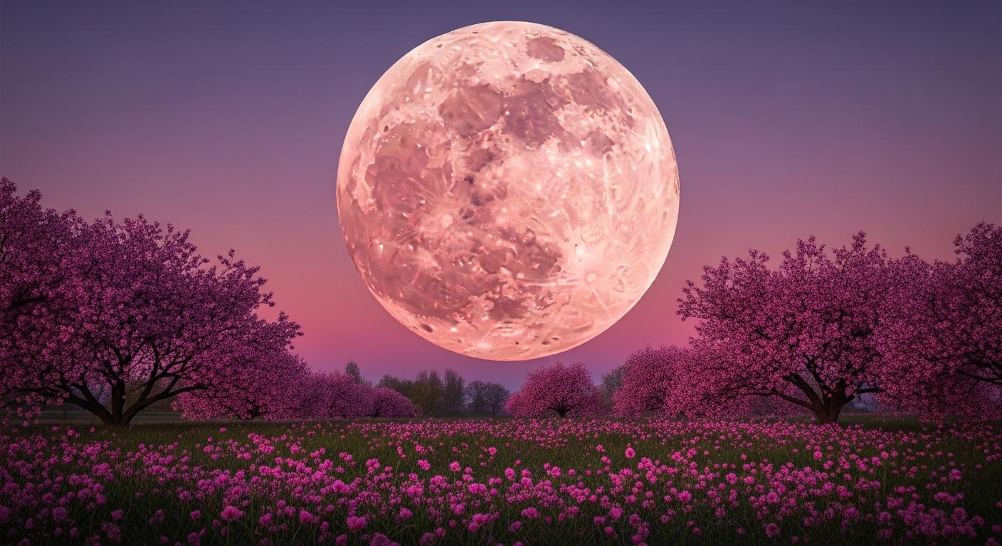 Pink Roses Avril Pleine lune rose avril 2026 : quels signes seront bénis